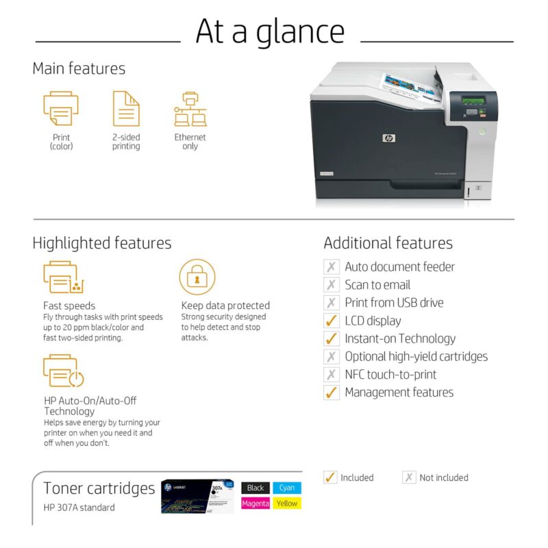 Barvni laserski tiskalnik HP Color LaserJet Pro CP5225dn Barvni laserski tiskalnik HP Color LaserJet Pro CP5225dn