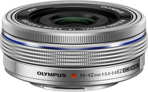 Objektiv Olympus 14-42mm 1:3.5-5. EZ pancake zoom srebrn