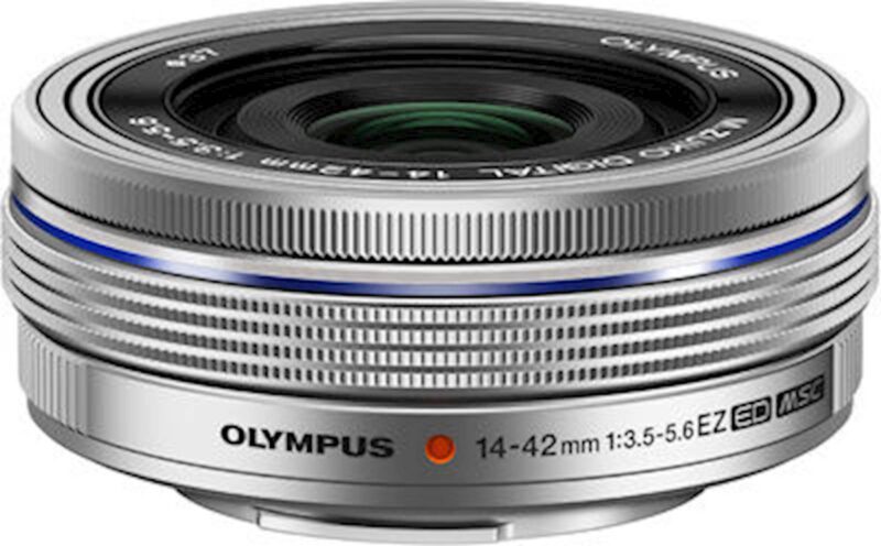 Objektiv Olympus 14-42mm 1:3.5-5. EZ pancake zoom srebrn
