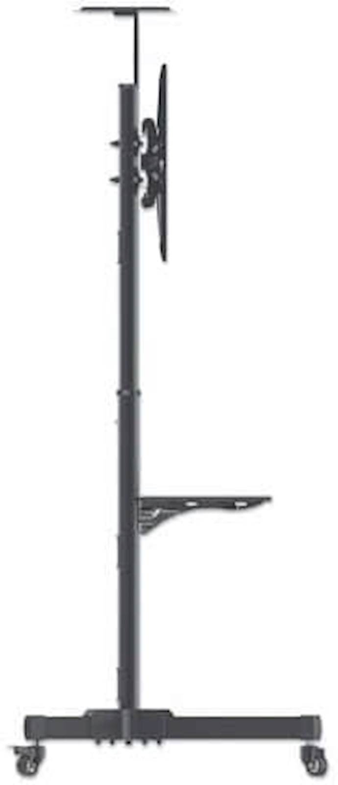 Multimedijski voziček 37''-70'' MANHATTAN, 50kg, naklon ±10°, črne barve