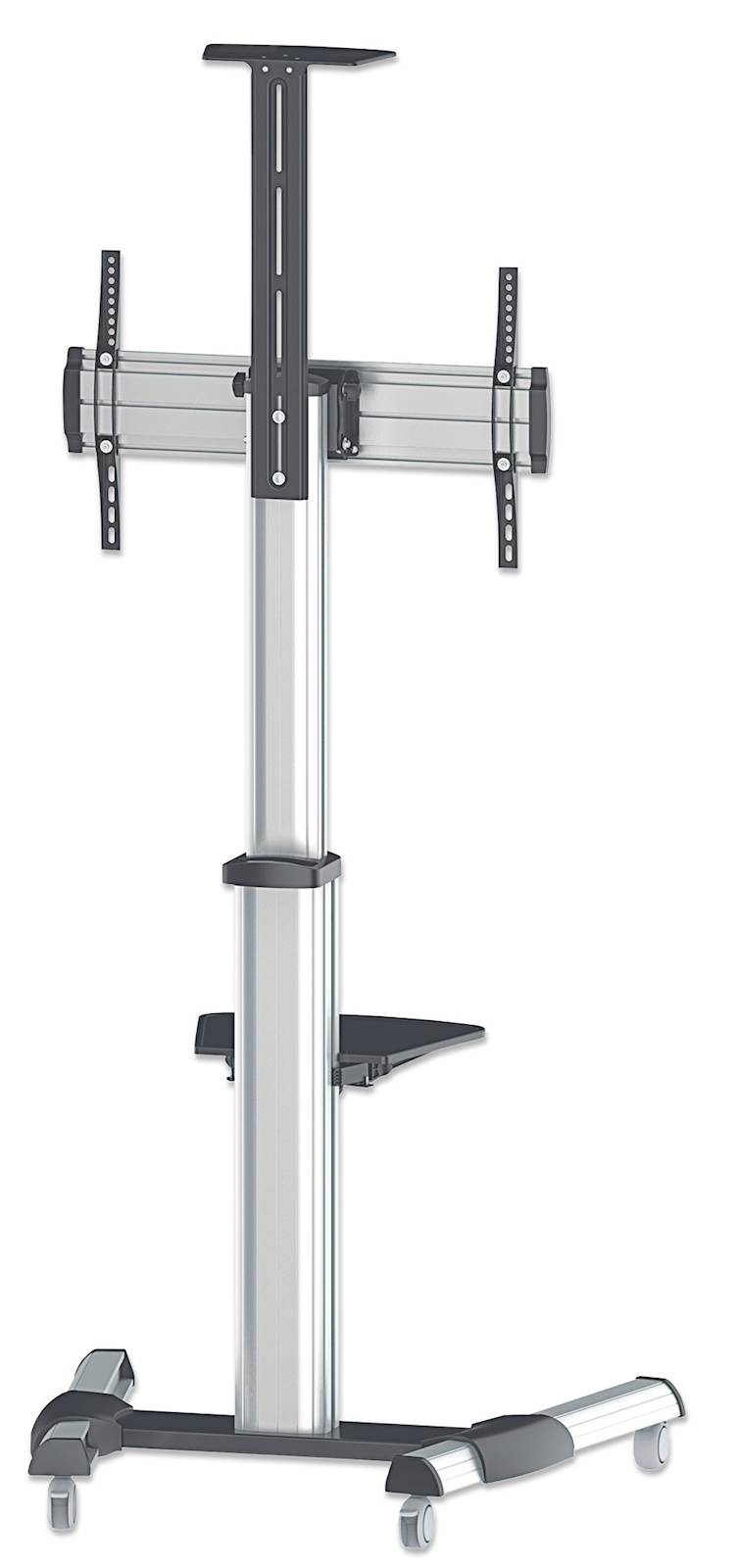 Multimedijski voziček 37''-86'' MANHATTAN, 50kg, naklon +5° do -12°, sive barve