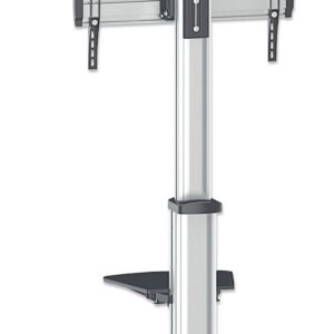 Multimedijski voziček 37''-86'' MANHATTAN, 50kg, naklon +5° do -12°, sive barve