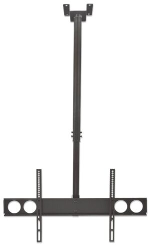 Stropni TV nosilec 37''-70'' MANHATTAN, 50kg, naklon 0° do -15°, črne barve