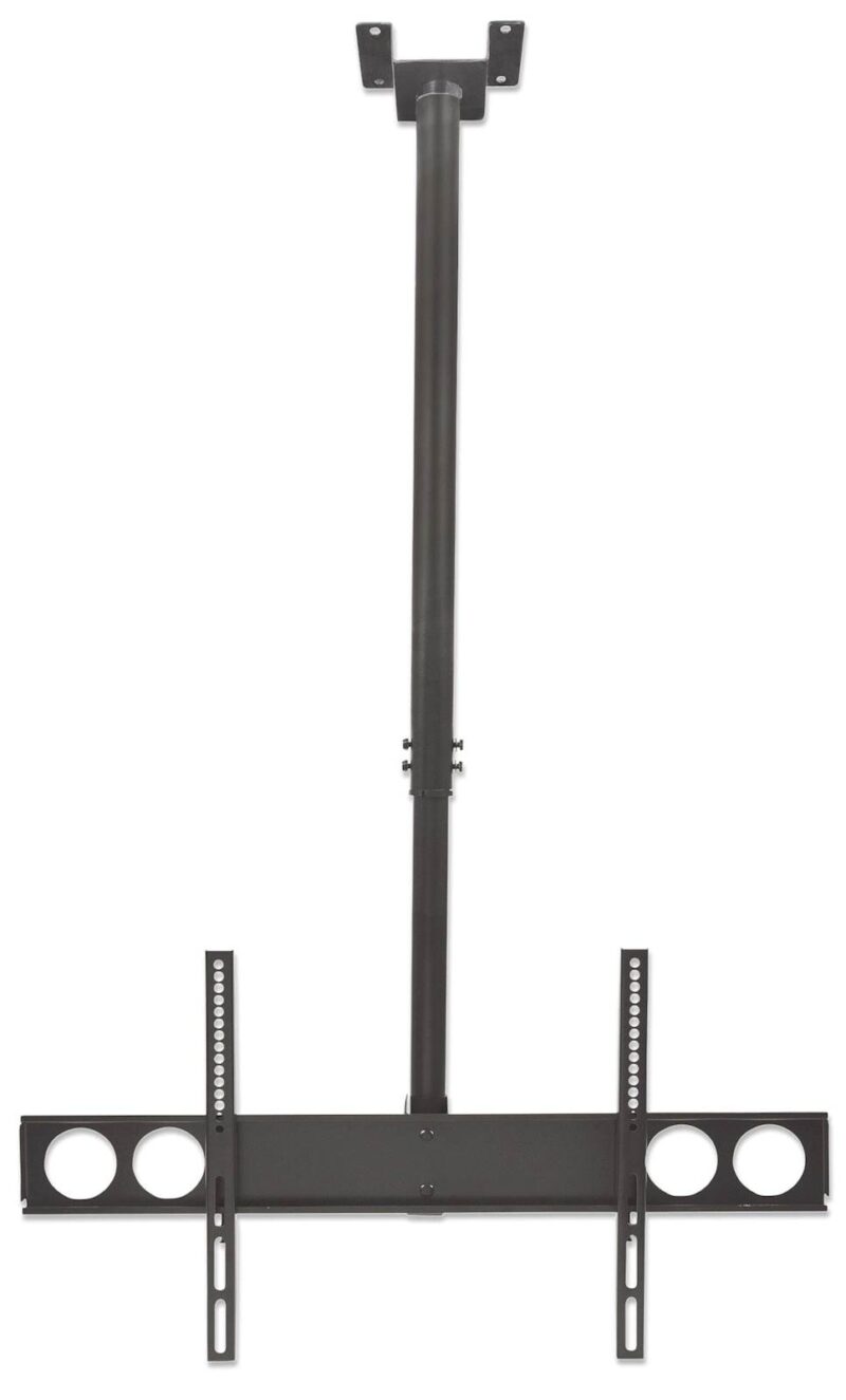Stropni TV nosilec 37''-70'' MANHATTAN, 50kg, naklon 0° do -15°, črne barve