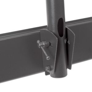 Stropni TV nosilec 37''-70'' MANHATTAN, 50kg, naklon 0° do -15°, črne barve