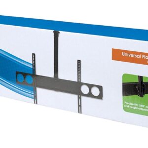 Stropni TV nosilec 37''-70'' MANHATTAN, 50kg, naklon 0° do -15°, črne barve