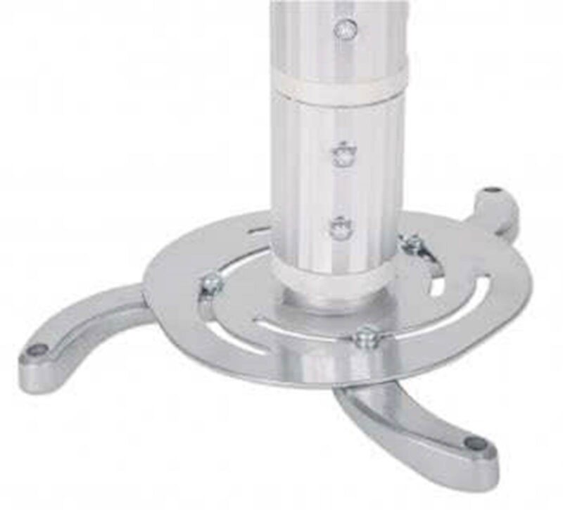 Stropni nosilec za projektor 13-106 cm MANHATTAN, do 10 kg, naklon ±10°, aluminij, srebrne barve