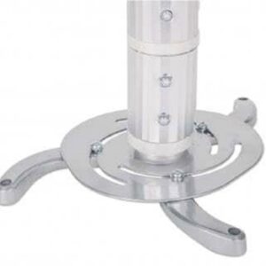 Stropni nosilec za projektor 13-106 cm MANHATTAN, do 10 kg, naklon ±10°, aluminij, srebrne barve