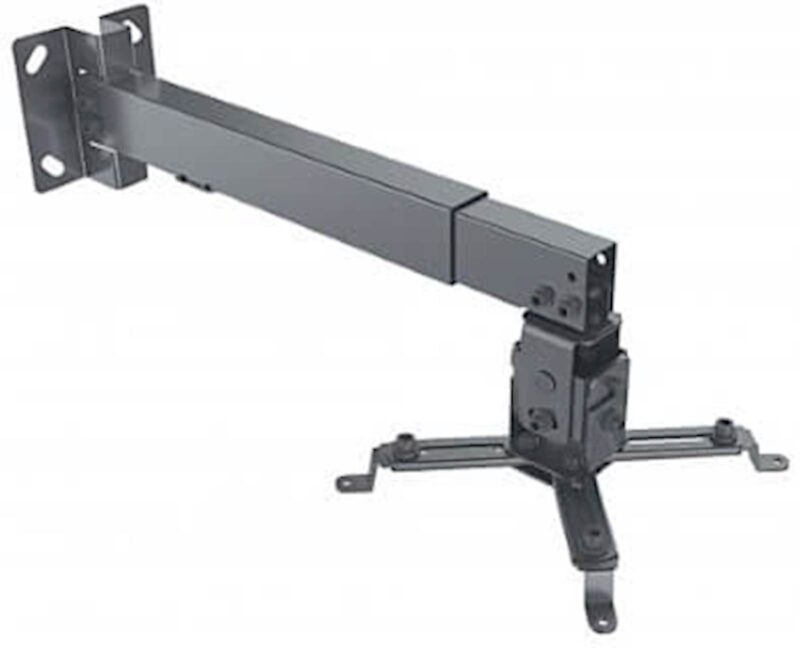 Stropni, stenski nosilec za projektor MANHATTAN, 20kg, 43-65 cm, naklon ±15°, črne barve