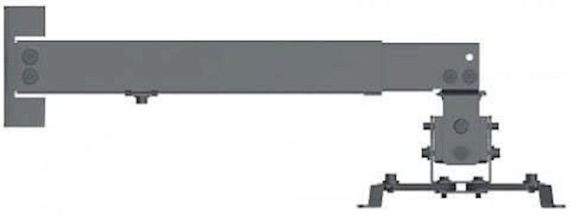 Stropni, stenski nosilec za projektor MANHATTAN, 20kg, 43-65 cm, naklon ±15°, črne barve