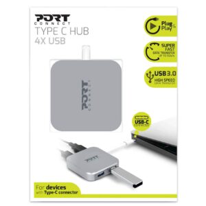 PORT USB-C 4 portni žični razdelilec