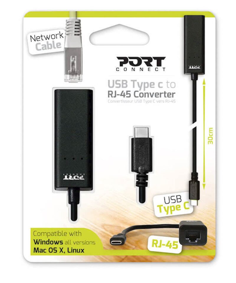 Pretvornik PORT USB-C na RJ-45