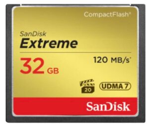 CF SANDISK 32GB EXTREME UDMA7, 120/85MB/s, VPG-20 CF SANDISK 32GB EXTREME UDMA7, 120/85MB/s, VPG-20
