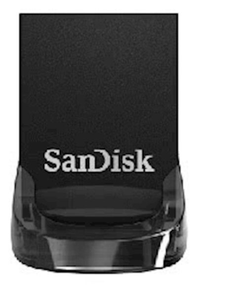 USB DISK SANDISK 64GB ULTRA FIT, 3.1/3.0, črn, micro format