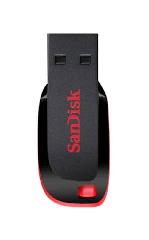 USB DISK SANDISK 16GB CRUZER BLADE, 2.0, črno-rdeč, brez pokrovčka USB DISK SANDISK 16GB CRUZER BLADE, 2.0, črno-rdeč, brez pokrovčka