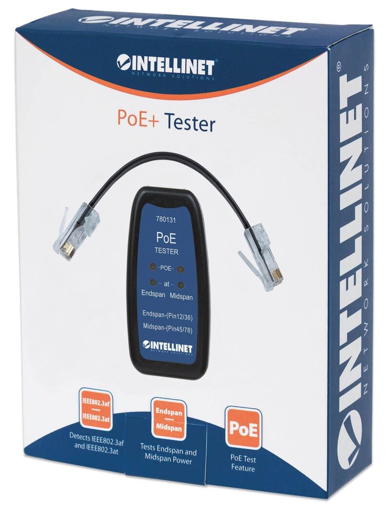 Intellinet testno orodje za napajanje preko Ethernet plus