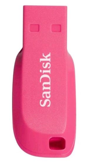 USB DISK SANDISK 16GB CRUZER BLADE ROZA, 2.0, brez pokrovčka