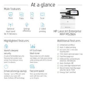 Večfunkcijska laserska naprava HP LaserJet Enterprise Flow MFP M528z