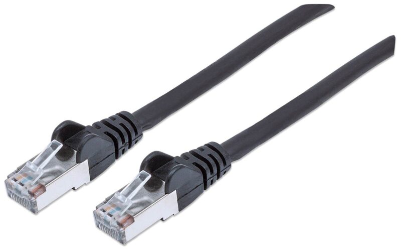 Mrežni kabel Intellinet 1 m Cat6A, CU, ČRN Mrežni kabel Intellinet 1 m Cat6A, CU, ČRN