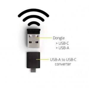 Miška PORT brezžična, USB-A & USB-C