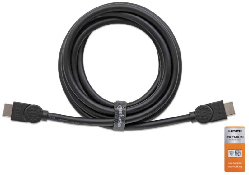 HDMI kabel z Ethernetom 3 m črn MANHATTAN