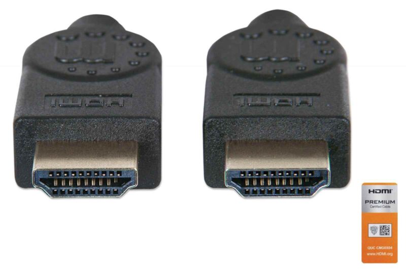 HDMI kabel z Ethernetom 3 m črn MANHATTAN
