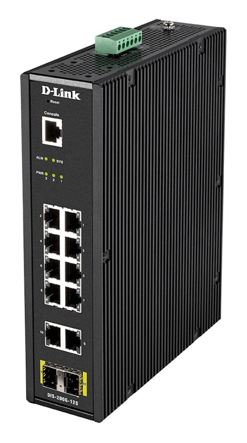 Mrežno stikalo D-link industrijsko DIS-200G-12S