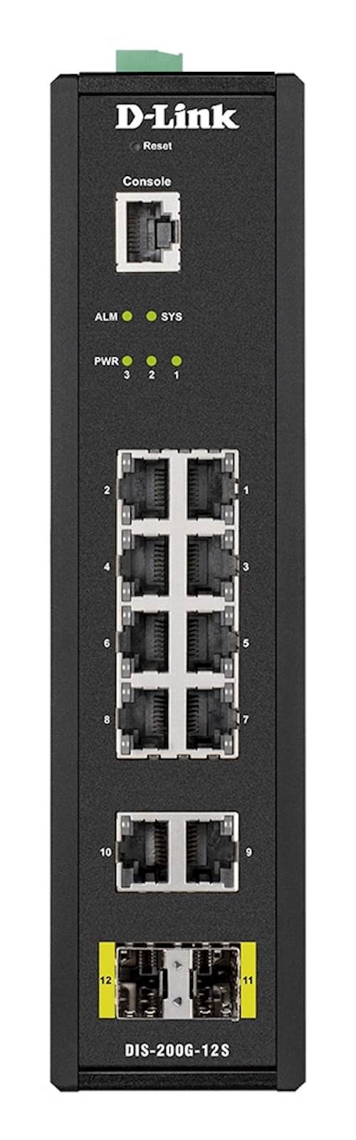 Mrežno stikalo D-link industrijsko DIS-200G-12S