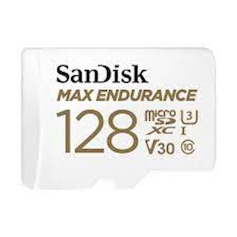 SDXC SanDisk micro 128GB MAX ENDURANCE, 100/40MB/s, C10, U3, V30, adapter SDXC SanDisk micro 128GB MAX ENDURANCE, 100/40MB/s, C10, U3, V30, adapter
