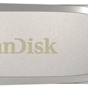 USB C & USB DISK SanDisk 32GB Ultra Dual LUXE, 3.1, srebrn, kovinski, branje do 150MB/s