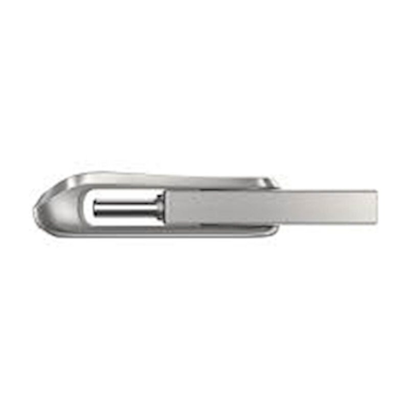 USB C & USB DISK SanDisk 512GB Ultra Dual LUXE, 3.1, srebrn, kovinski, branje do 150MB/s