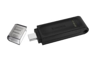 USB C DISK Kingston 64GB DT70, 3.2 Gen1, plastičen, s pokrovčkom
