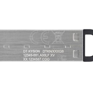 USB disk Kingston 64GB DT Kyson, 3.2 Gen1, 200MB/s, kovinski, brez pokrovčka