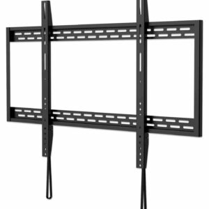 Stenski fiksni TV nosilec 60''-100'' MANHATTAN, 100kg, črne barve, ultra tanek