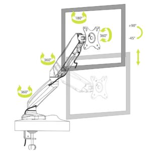 Namizni nosilec PORT za monitorje do 32"