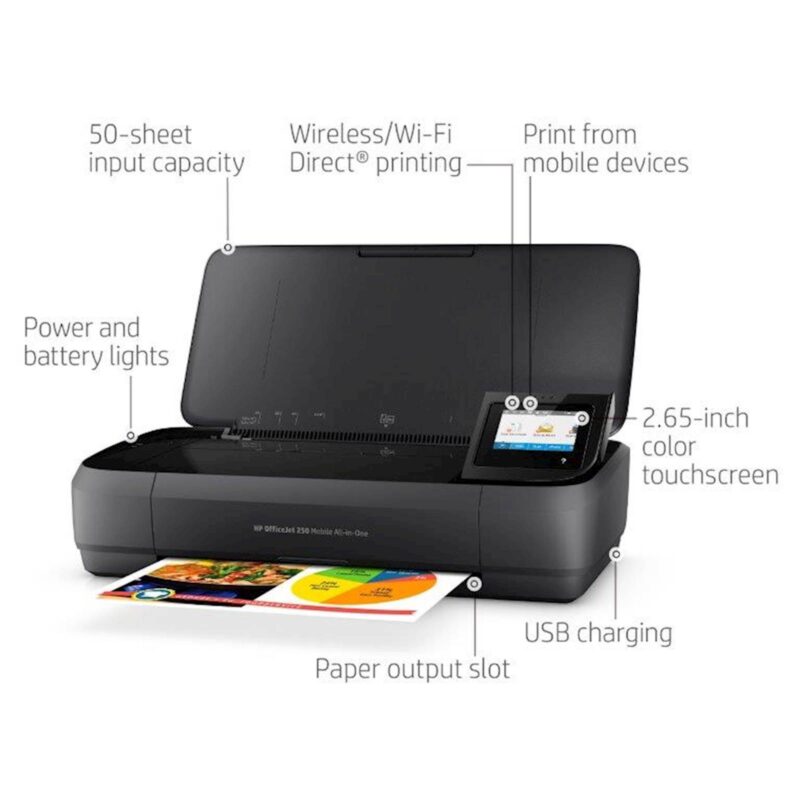 Prenosni brizgalni tiskalnik HP OfficeJet 250 Mobile All In One