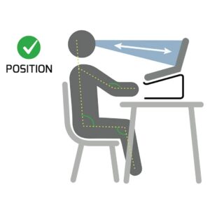 Stojalo PORT za prenosnik do 15" aluminij / ergonomska