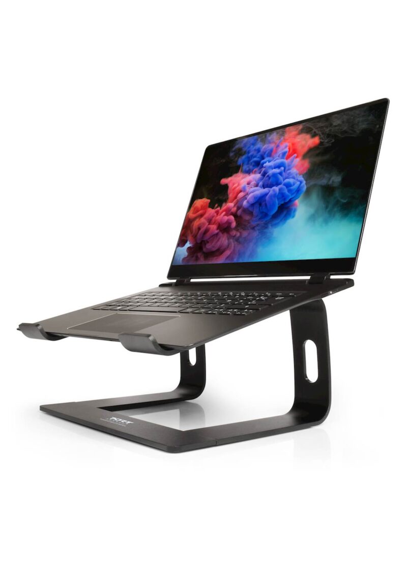 Stojalo PORT za prenosnik do 15" aluminij / ergonomska