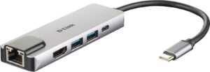 D-link 5-v-1 razdelilnik z HDMI / Ethernet in napajanjem