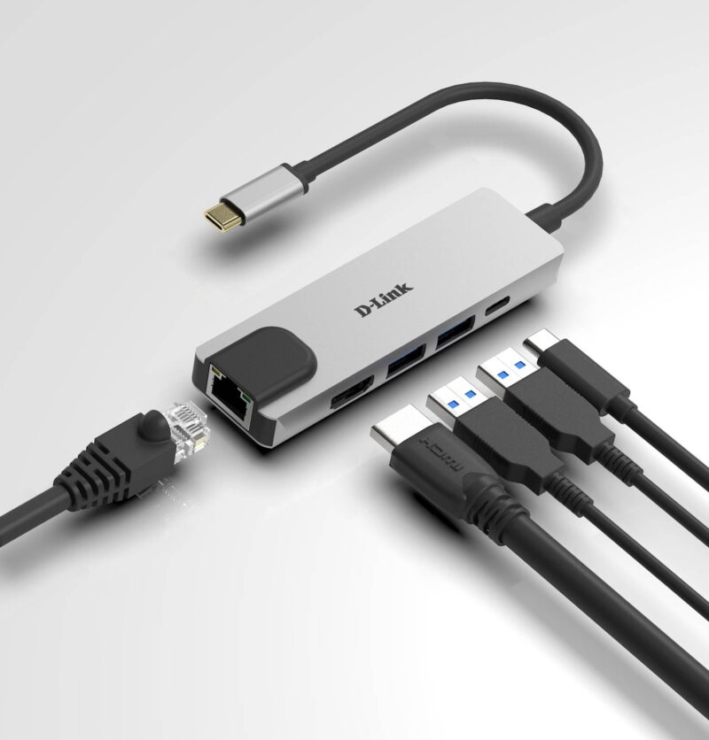 D-link 5-v-1 razdelilnik z HDMI / Ethernet in napajanjem