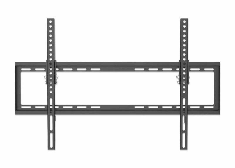 Stenski nagibni TV nosilec 37''-70'' MANHATTAN, 35kg, naklon 0° do 8°, črne barve, ultra tanek