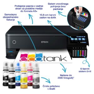 Večfunkcijska brizgalna naprava EPSON EcoTank L8180
