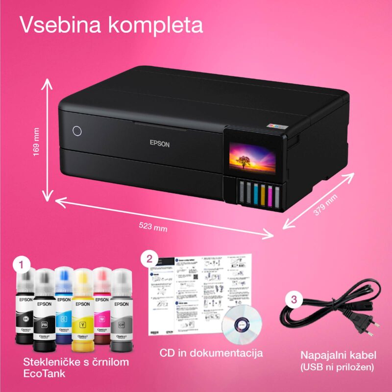 Večfunkcijska brizgalna naprava EPSON EcoTank L8180