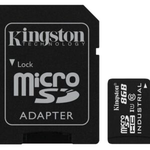 SDHC Kingston micro 8GB Industrial, 100/80MB/s, Class 10, UHS-I, U3, V30, A1