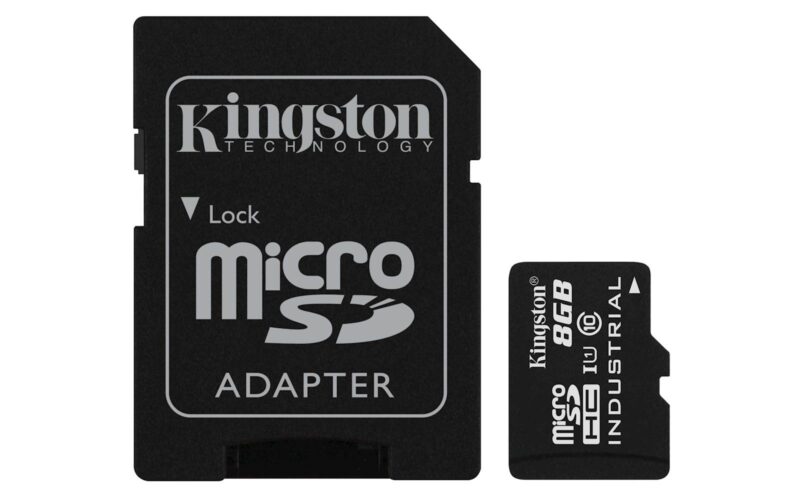 SDHC Kingston micro 8GB Industrial, 100/80MB/s, Class 10, UHS-I, U3, V30, A1