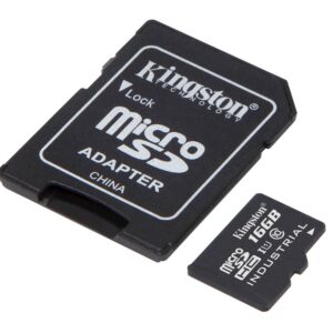 SDHC Kingston micro 16GB Industrial, 100/80MB/s, Class 10, UHS-I, U3, V30, A1