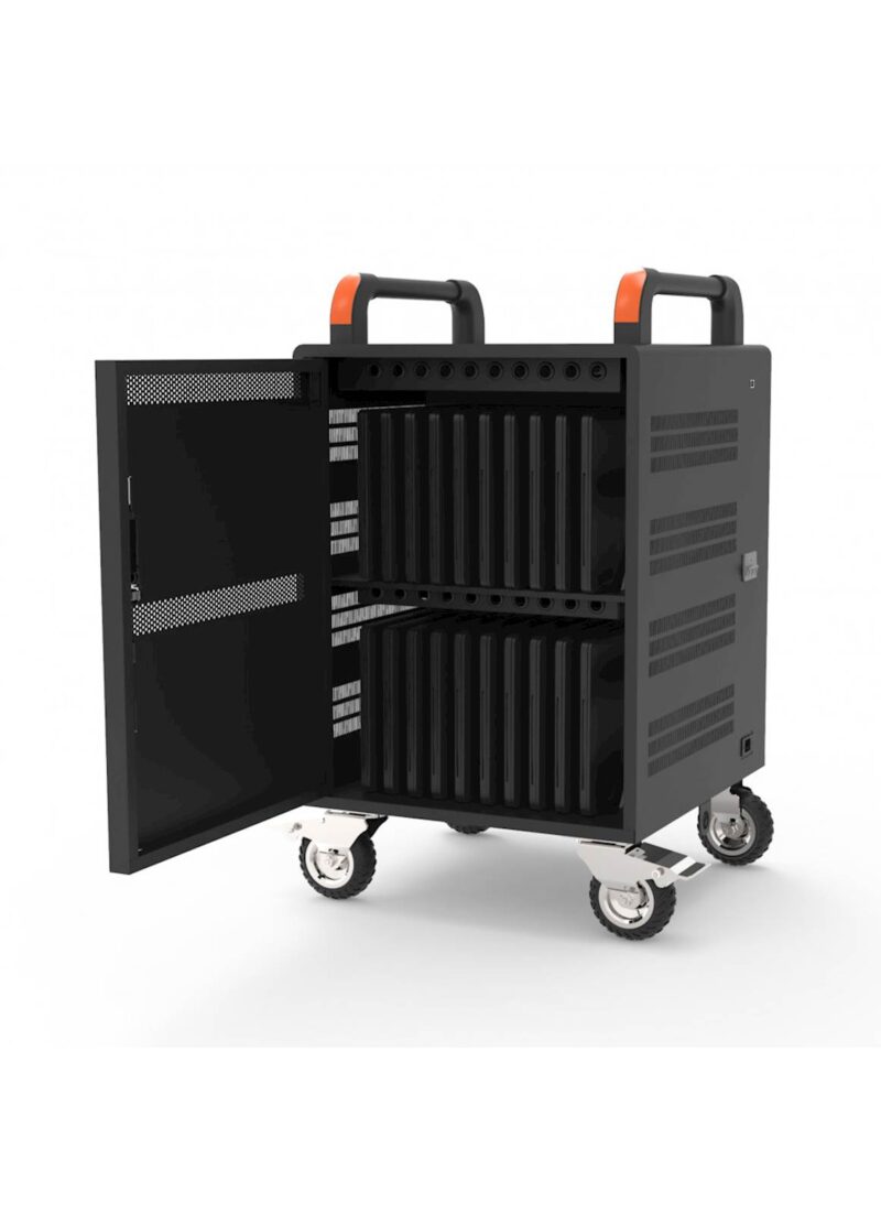Metalna USB polnilna omara PORT 20 NB+19" rack 1xU