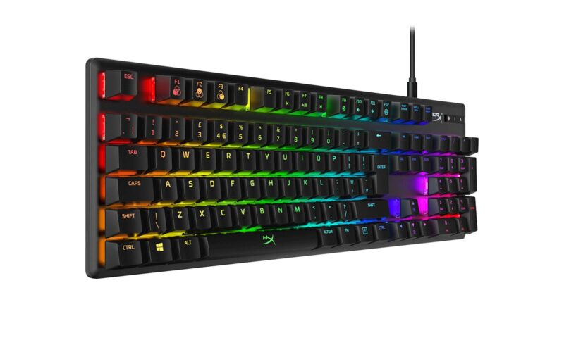 Tipkovnica HP HyperX Alloy Origins RGB, HyperX Red mehanična stikala,format polne velikost