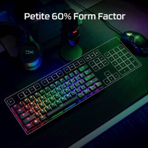 Tipkovnica HP HyperX Alloy Origins 60 RGB, manjši format, mehanična, HyperX Red, linear, US