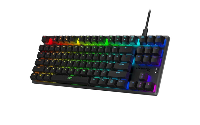 Tipkovnica HP HyperX Alloy Origins Core RGB, mehanična, HyperX Red Switch, linear, US